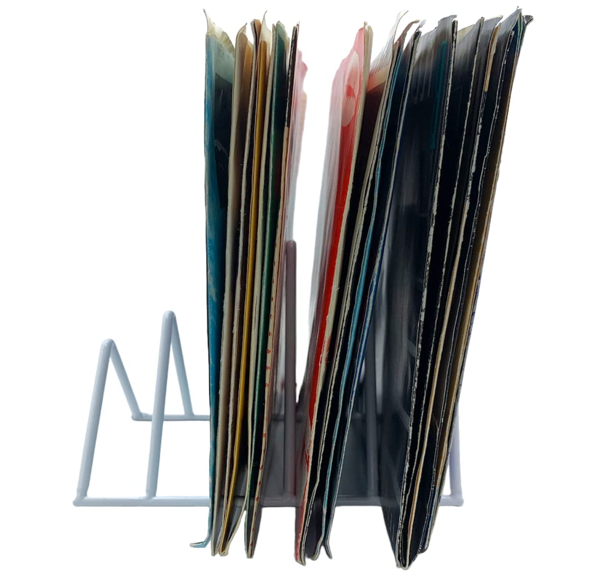 Metal Folder Rack Record Holder Metal File Folder Rack - For Magazines, Vinyl Records ...