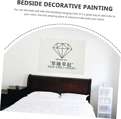 Miniatura 9 de Yardwe 3pcs Tapestry Photo Background Cloth Funny Beach Towel Funny Flags Wall Decor Bedside Decoration Background Wall Banner Flags for Room Teen