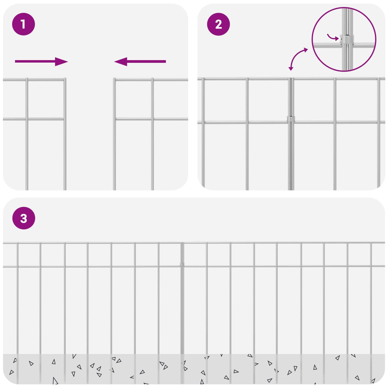 Panel ogrodzeniowy ogrodowy, 12 sztuk, stal ocynkowana, srebrna, odporna na warunki atmosferyczne, trwała, do ogrodu, na taras, balkon, ochrona przed wzrokiem