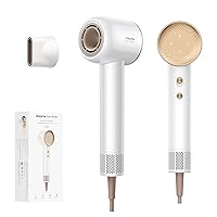 Dreame Hair Glory Asciugacapelli, Asciugatura Rapida,Motore ad Alta velocità,Tecnologia a ioni Negativi,Leggero,Controllo della Temperatura,Bianco