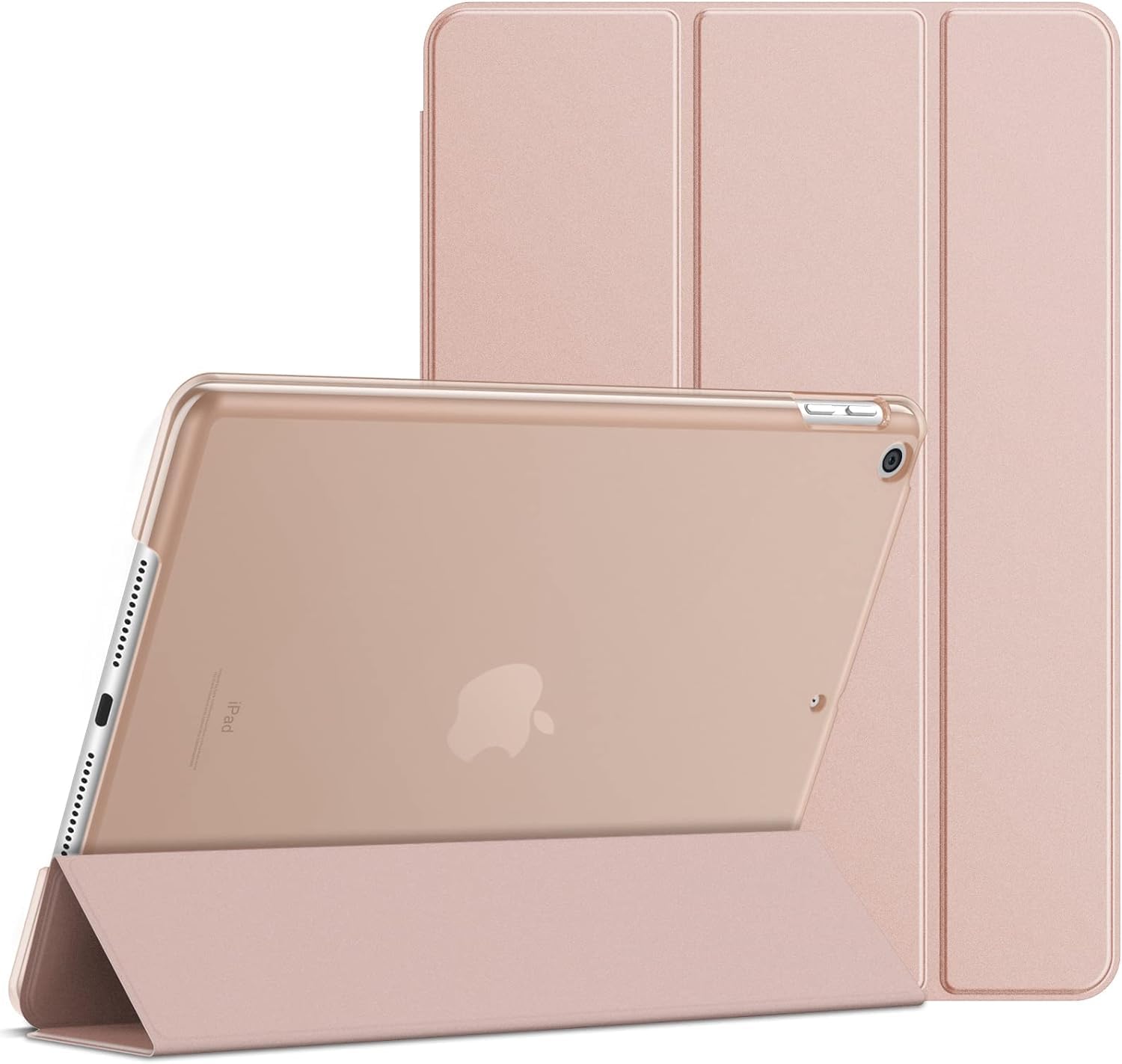 FBS® For iPad (9.7 Inch) 6th/5th Generation (2018/2017)) Case Cover - Auto Wake/Sleep - Smart Magnetic Leather - Fit For (Model A1822/A1823/A1893/A1954) (Aqua) (Rose Gold)