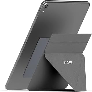 MOFT Snap Tablet Stand Holder, Foldable and Adjustable in Portrait/Landscape, Ultra-Slim Design iPad Stand for Desk, Compatible with 9.7" to 12.9" Tablets, Gray