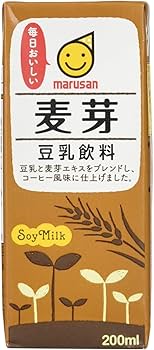 Amazon.co.jp: マルサンアイ 豆乳飲料 麦芽 200ml×12本 : 食品