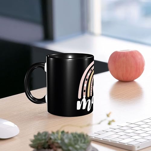 Miniatura 7 de Taza de café con diseño de arcoíris para mamá, tazas de té, tazas de café, taza de café de cerámica para mujeres y hombres, oficina, hogar, regalo
