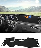 Vista 30 de Autorder Alfombrilla para Salpicadero para Hyundai Santa Fe 2019 2020 2021 2022 2023 Accesorios Cubierta de Salpicadero Alfombra de Salpicadero