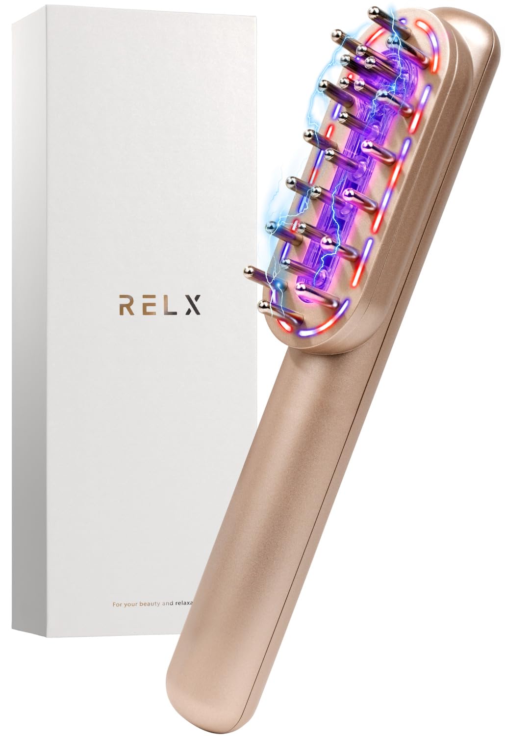 RELX EMS 電気ブラシ 美顔器 ブラシ LED 頭皮ケアローズゴールド Amazon | RELX 電気ブラシ EMS 美顔器【日本企業企画】リフトブラシ