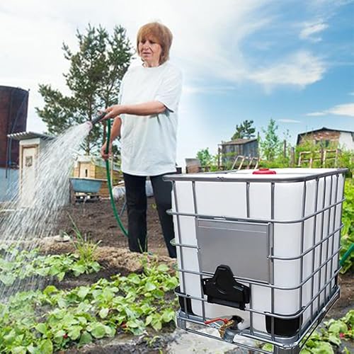 Miniatura 6 de IBC - Adaptador de mano, accesorios de rosca gruesa de 2 pulgadas para salidas de agua IBC de 275-330 galones, con manguera de jardín, conector