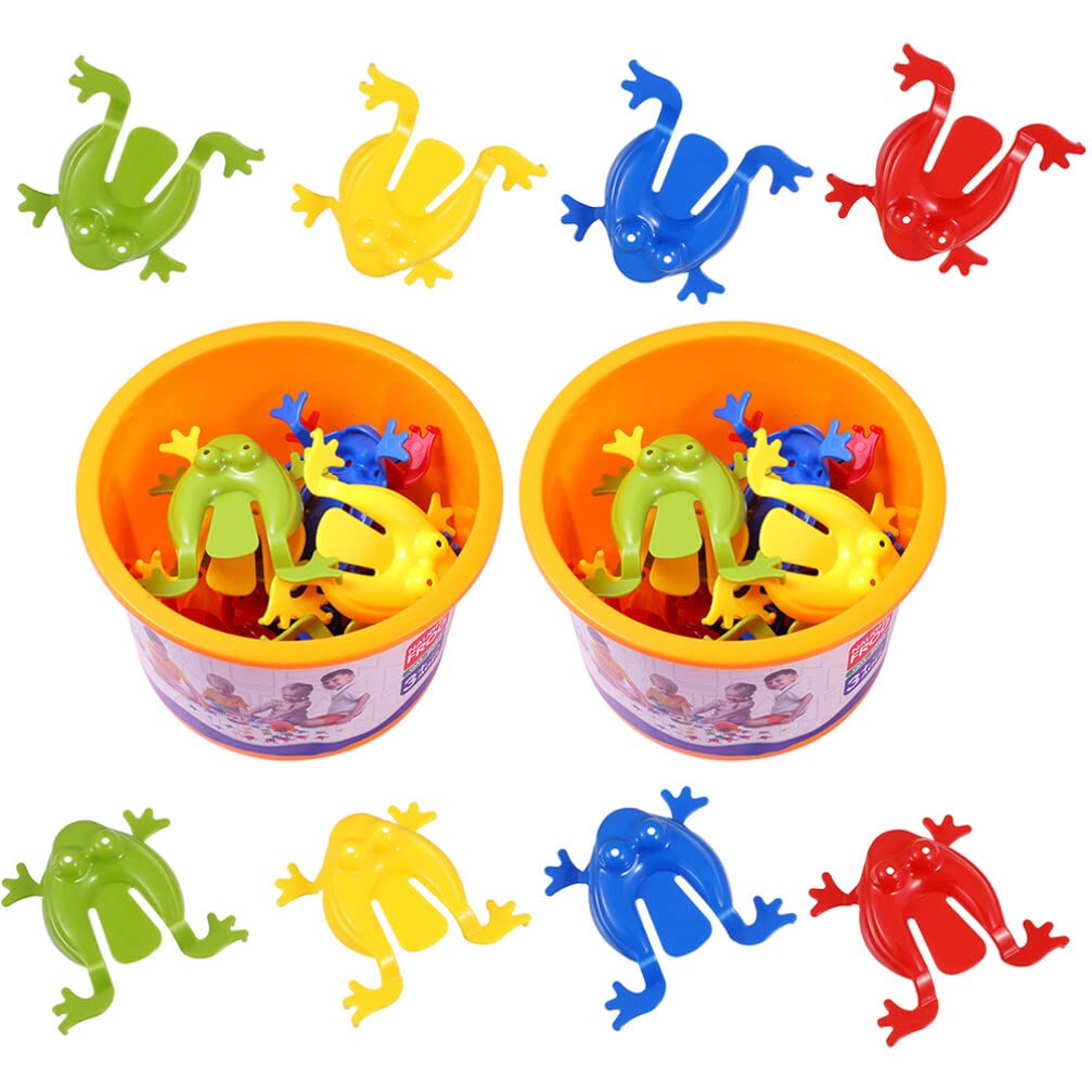 Jouet Grenouille Mécanique - Figurine Sautante Rétro - Cadeau Enfant Adulte Collection