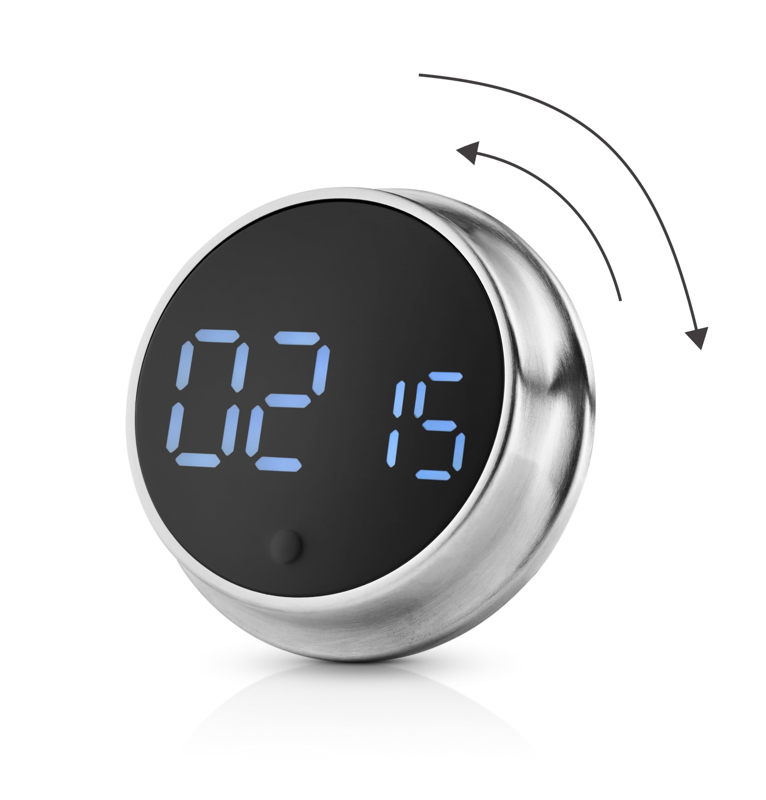 Eva Solo | Magnetischer Küchentimer |Behalten Sie die Zeit im Blick – perfekt beim Kochen und als Erinnerung | Brushed Steel