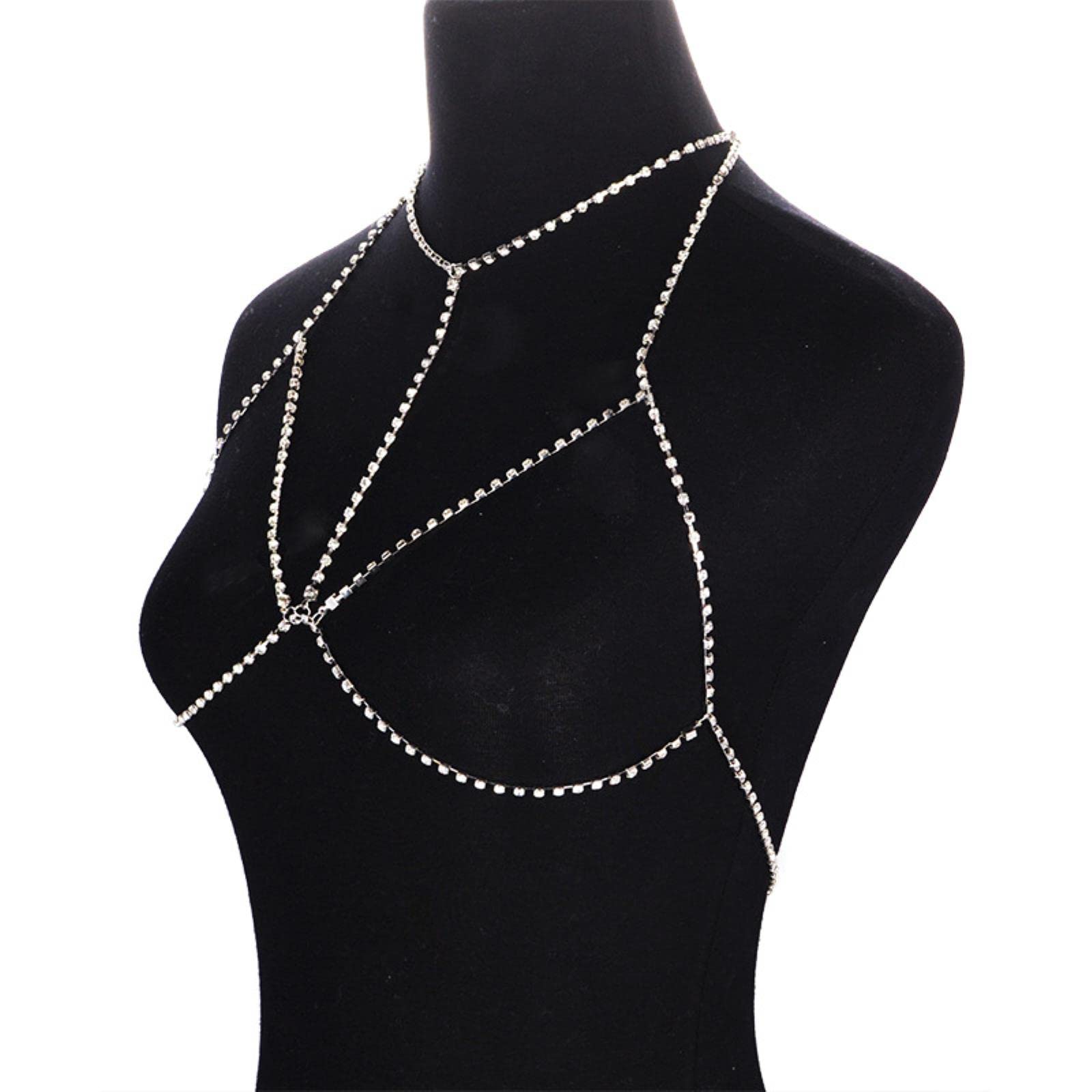 RWRAPS Sujetador de Diamantes de imitación para Mujer