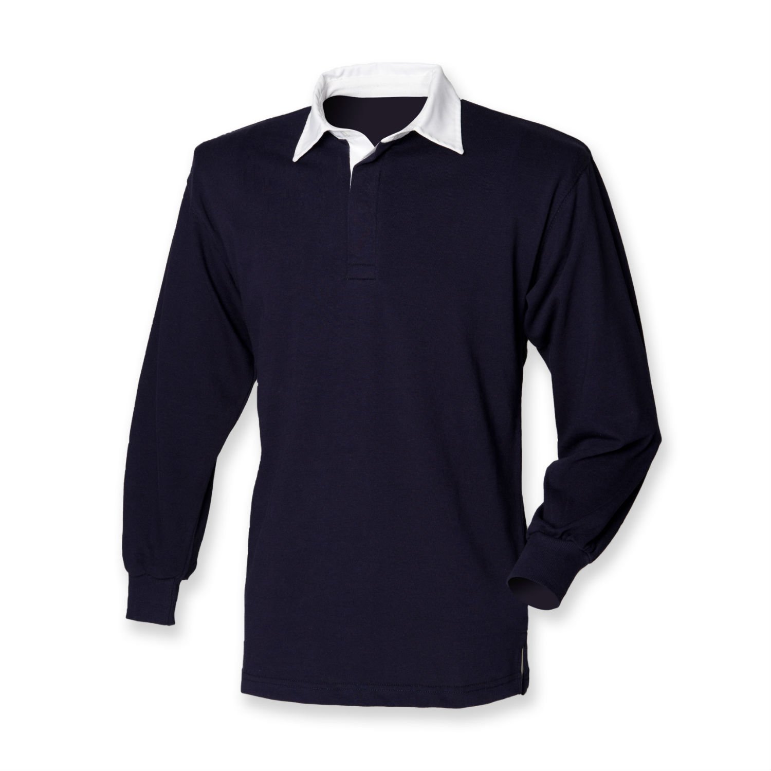 Front Row Mens Classic Rugby Shirt Navy/White XL