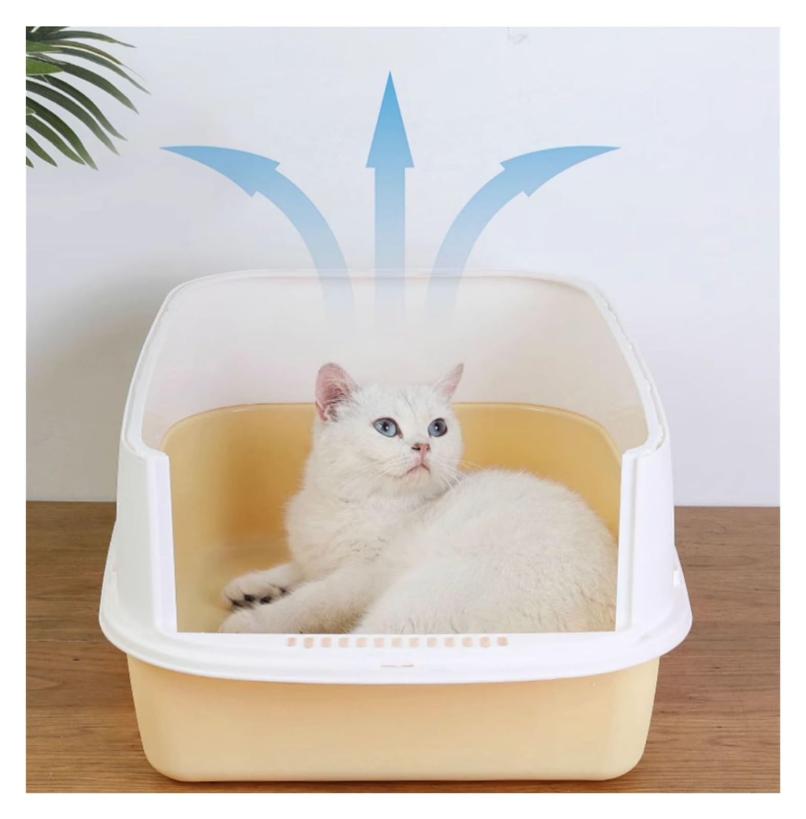 arenero Gato Caja de Arena for Gatos Completamente Cerrada, Caja de Arena for Gatos de Lados Altos con Tapa, Inodoro extraíble for Mascotas, fácil Limpieza Grande(Noir)