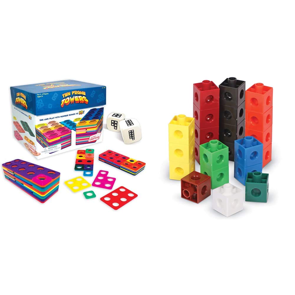 Buy Junior Learning JL155 Ten Frame Towers Teaches Counting Numbers