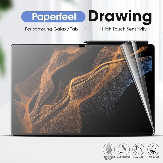 Protector de Pantalla de Papel [2 Pack] para Lenovo Idea Tab Plus 12.1 pulgadas, Mate PET miniatura 4