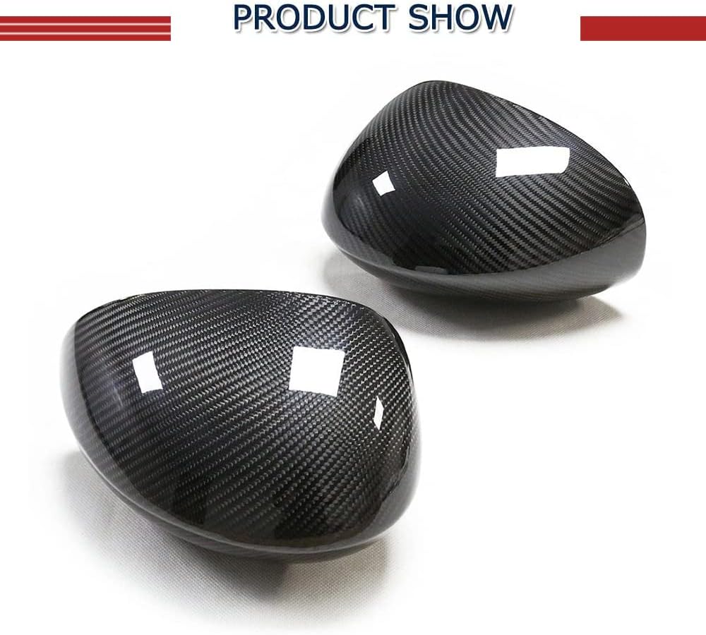 Dry Carbon Fiber Mirror Covers for Dodge Challenger 2009-2022 Coupe 2-Door 2pcs/Pair Rearview Mirror Caps Add on Style Factory Outlet