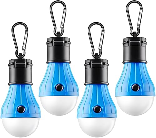 Lámpara de tienda de campaña, luces LED portátiles para tienda de campaña, paquete de 4 unidades, luces de emergencia para huracanes, luces LED para