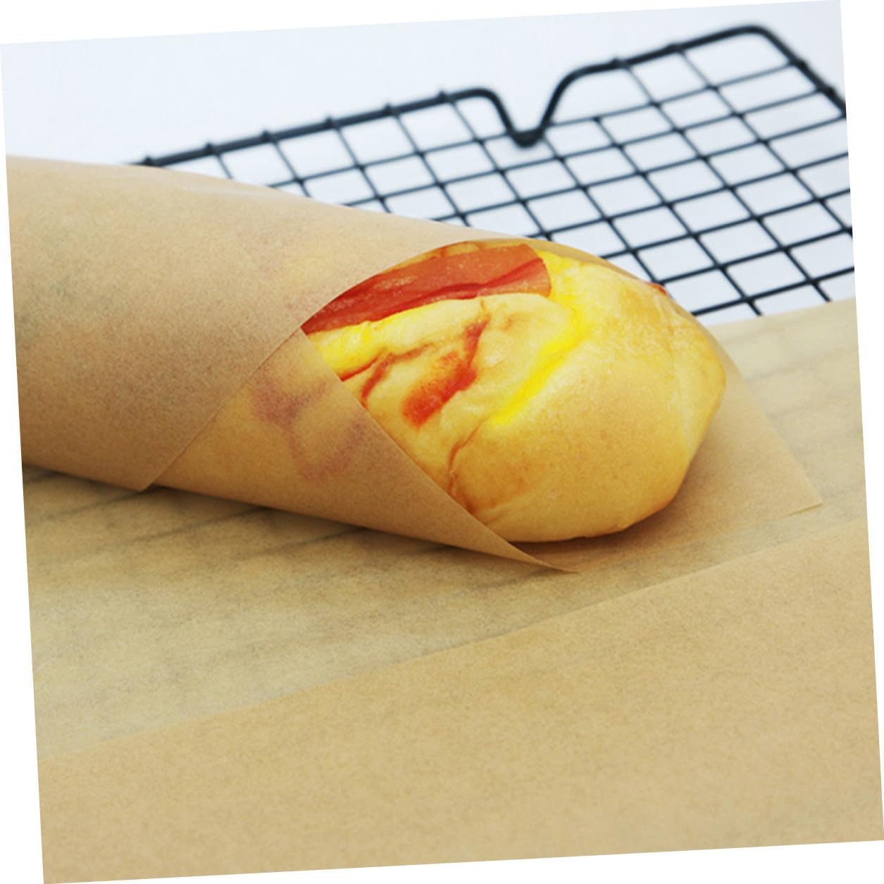 Generic 100pcs 30x40cm Food Grade Baking Paper Sheets, Natural Kraft Parchment Non-stick Oven and Grill Liner for Kitchen Cooking and Baking