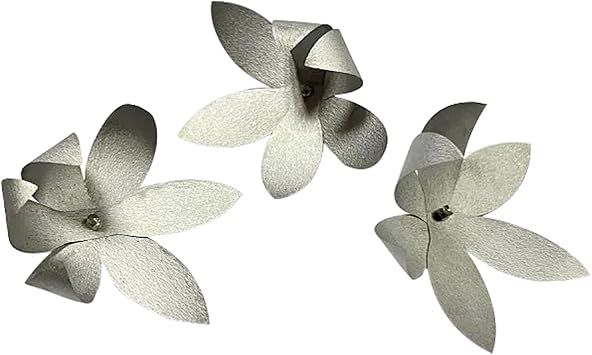 Nickel-Titanium Nitinol Alloy Shape Memory Metal Temperature-Controlled Flower, for Magic, Collection, Gifts, Science Teaching and School Demonstrations Diameter 2.4 in