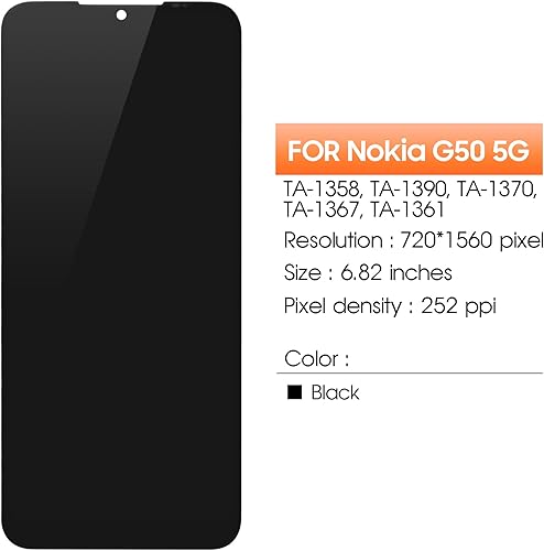 Miniatura 2 de para Nokia G50 5G reemplazo de pantalla para Nokia G50 6.82 "pantalla LCD táctil digitalizador Asamblea con herramientas