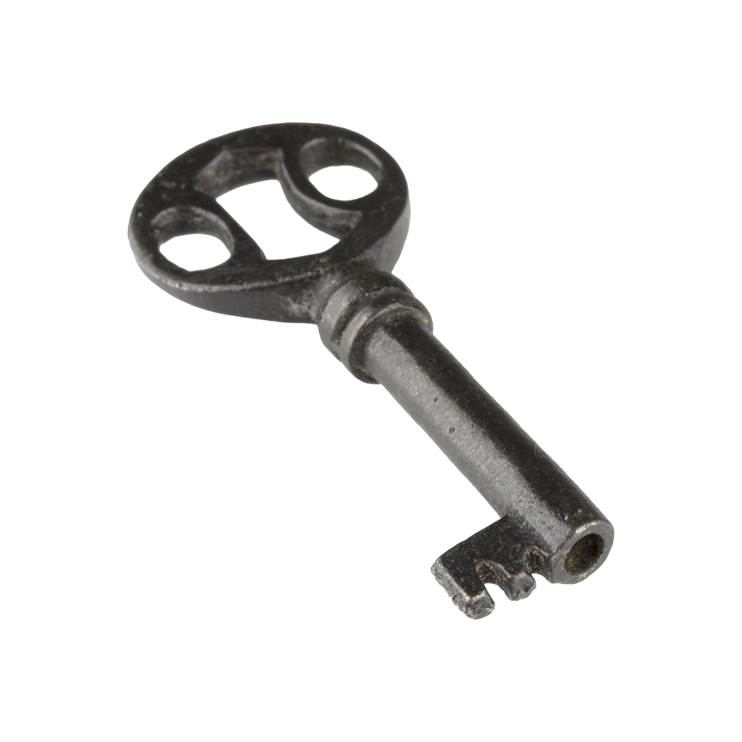 Llave de esqueleto de barril hueco de acero para puertas de gabinete, cajones de tocador, relojes de abuelo | Antiguo, vintage, accesorios de muebles antiguos | KY-15