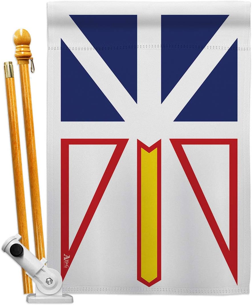 Newfoundland House Flag Regional Canada Provinces Canadian Territories Region Country Particular Area Small Decorative Gift Yard Banner Made In USA 28 X 40