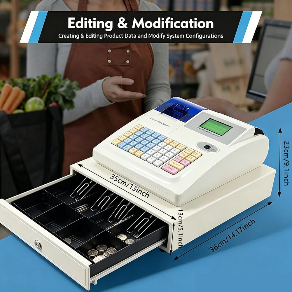 Caja Registradora, Caja Dinero Caja Caudales con Llave Caja Registradora Pequeña Caja Registradora Bar