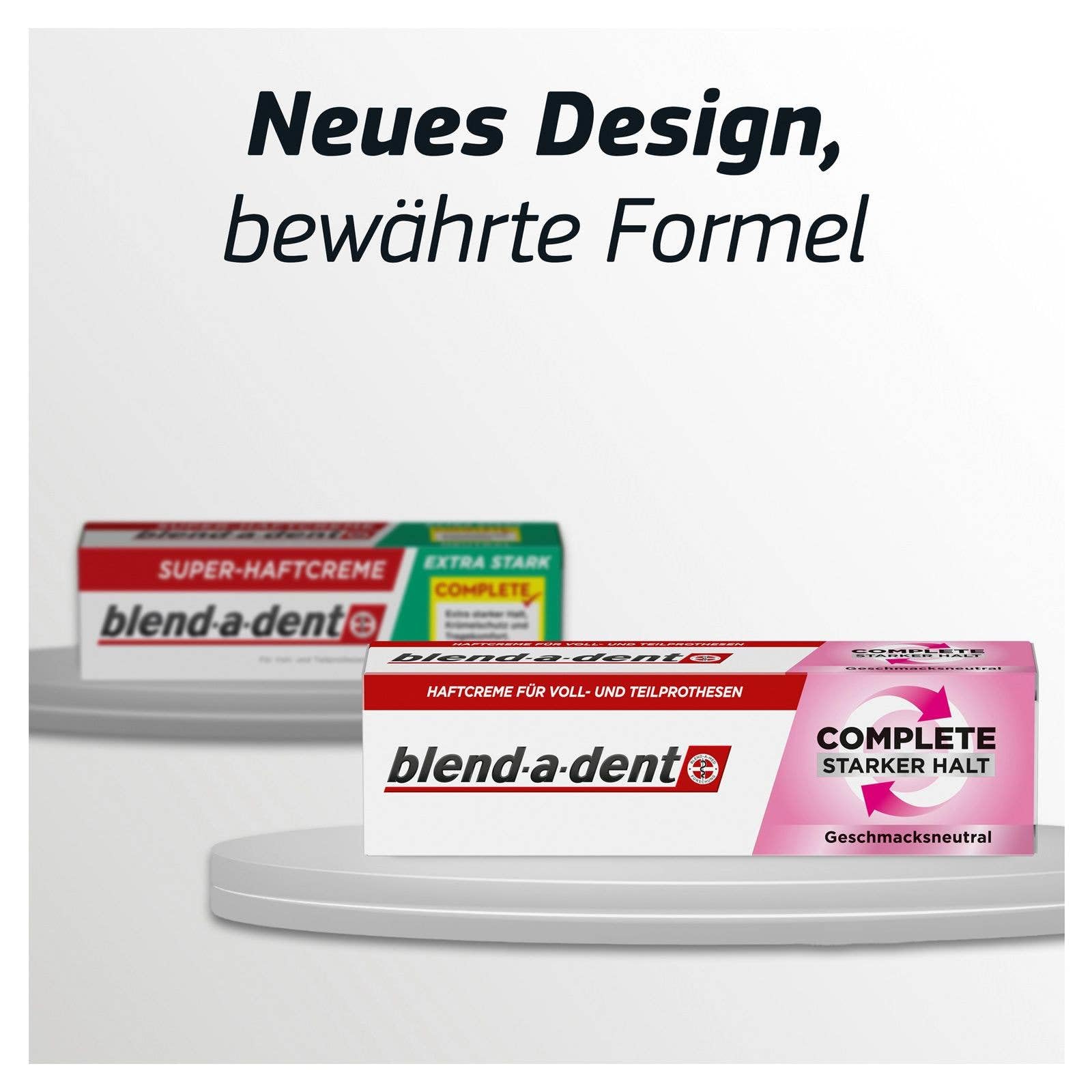 10x Blend a dent Complete Haftcreme Neutral für Voll- und Teilprothesen, 47g