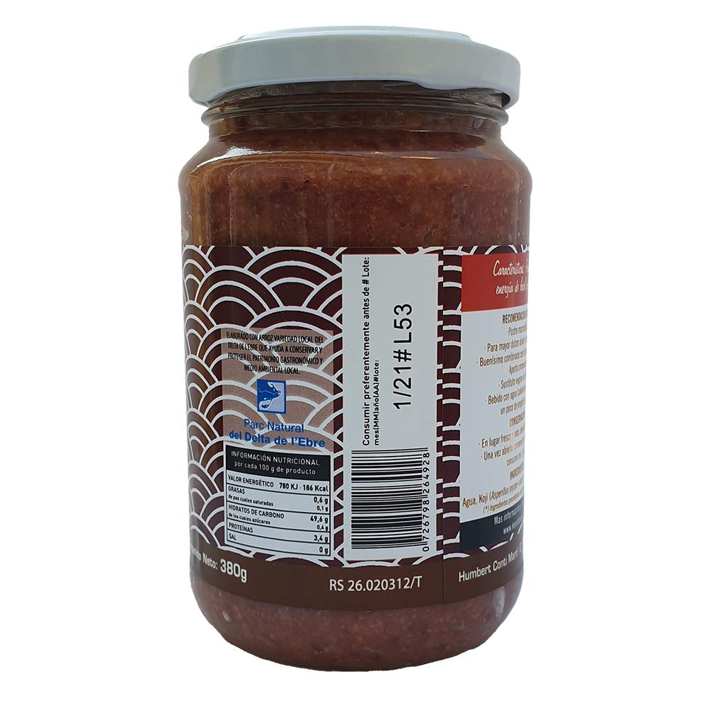 Kensho | Anko Amazake | Postre dulce de Arroz y soja roja | Sin azúcar añadido| Ecológico | 380 gr