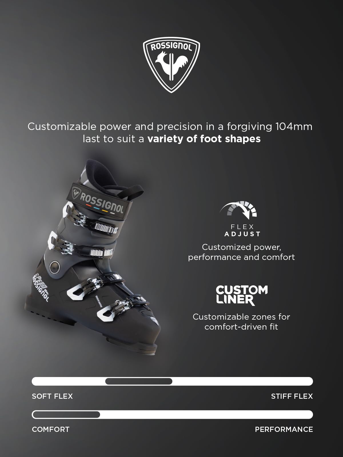 Rossignol - Chaussures De Ski Speed 80 Hv+ Noir Homme - Homme - Taille 80 - Noir