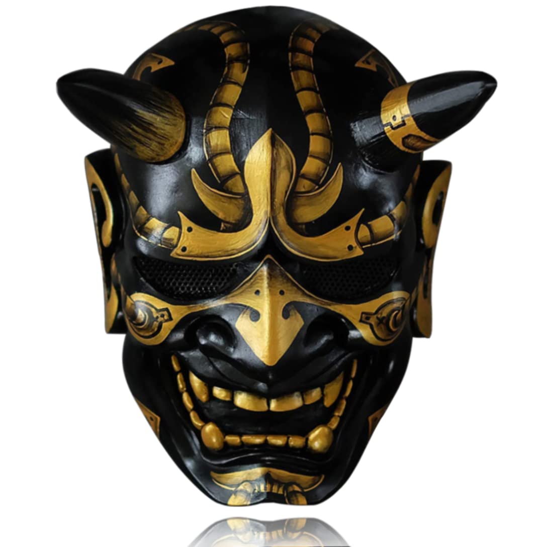 Halloween Hannya Maske 3D Vollgesicht - Realistische Gruselmaske Für Cosplay & Karneval