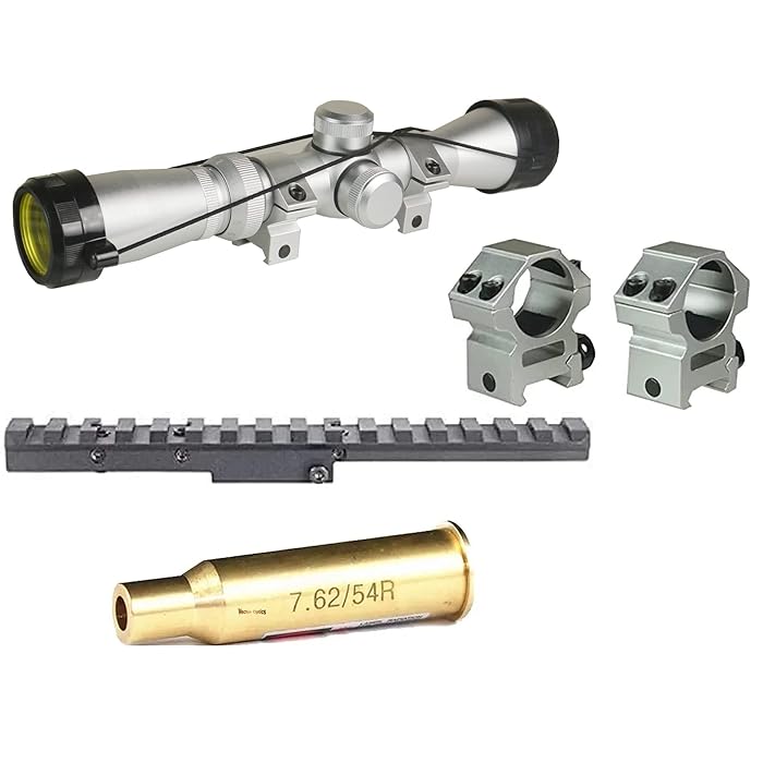 Buy Mosin Nagant 27x32 Long Eye Relief Scope + Scout Rail Mount for