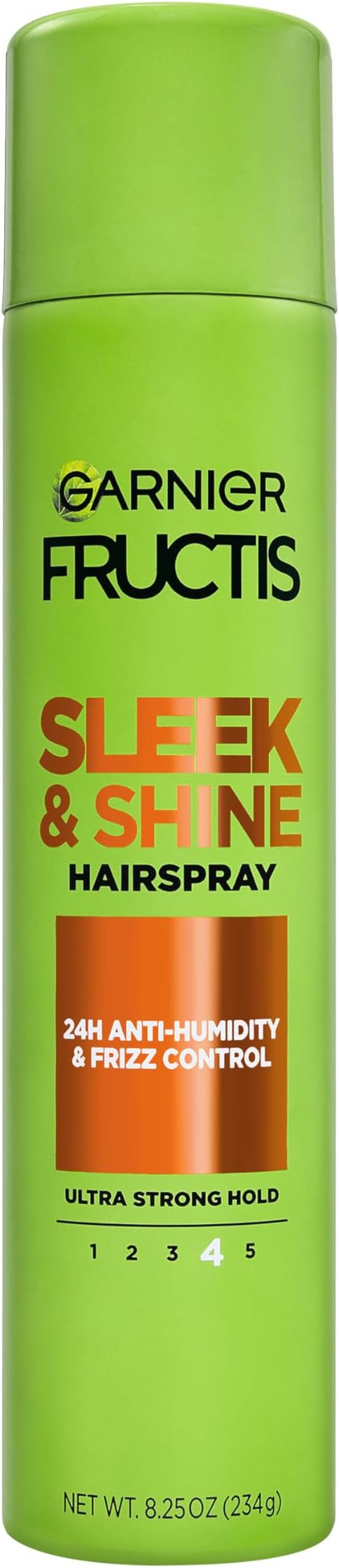 Fructis Style Sleek and Shine Anti-Humidity Hairspray, Ultra Strong Hold, Frizz Protection 8.25 Oz, 1 Count (Packaging May Vary)
