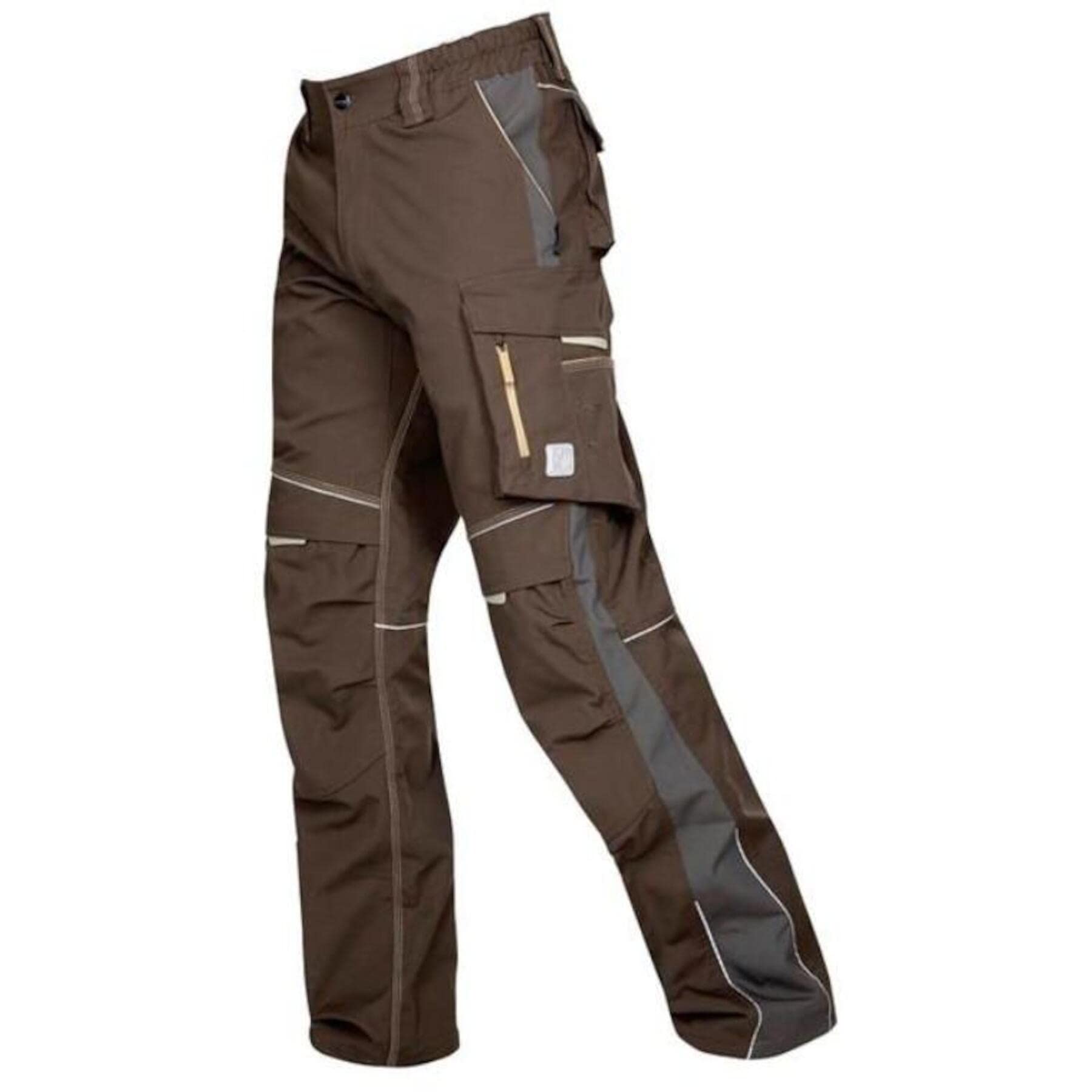 ARDON Pantalones de trabajo URBAN Cordura Teflon impermeables y resistentes al viento, para montadores, jardineros, mecánicos, con bolsillos con cremallera, ropa protectora ligera, color marrón.