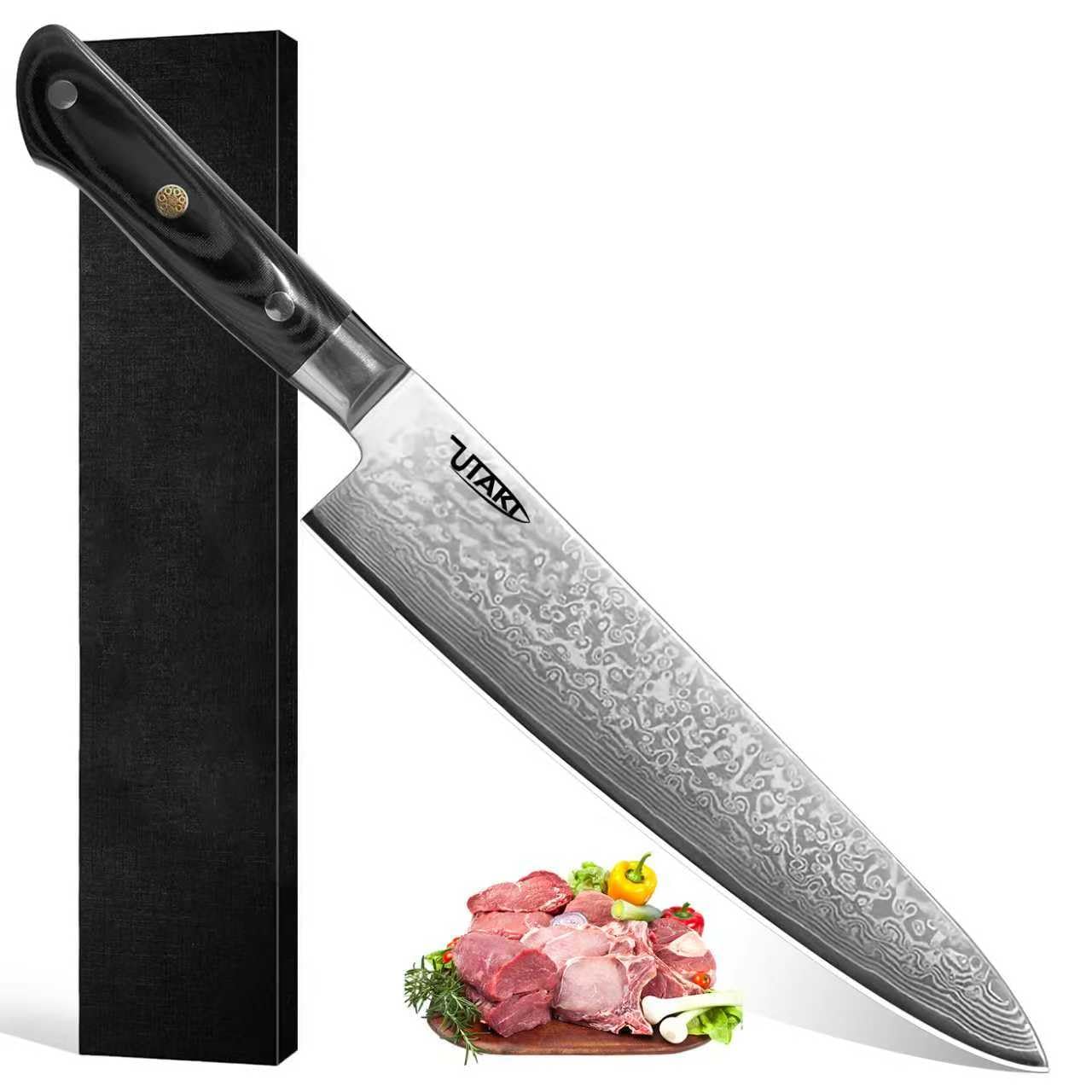 67層鏡面ダマスカスV金10号和牛刀240mm モダンマーブルレジン銀巻柄 67層鏡面ダマスカスV金10号和牛刀240mm モダンマーブルレジン銀巻柄