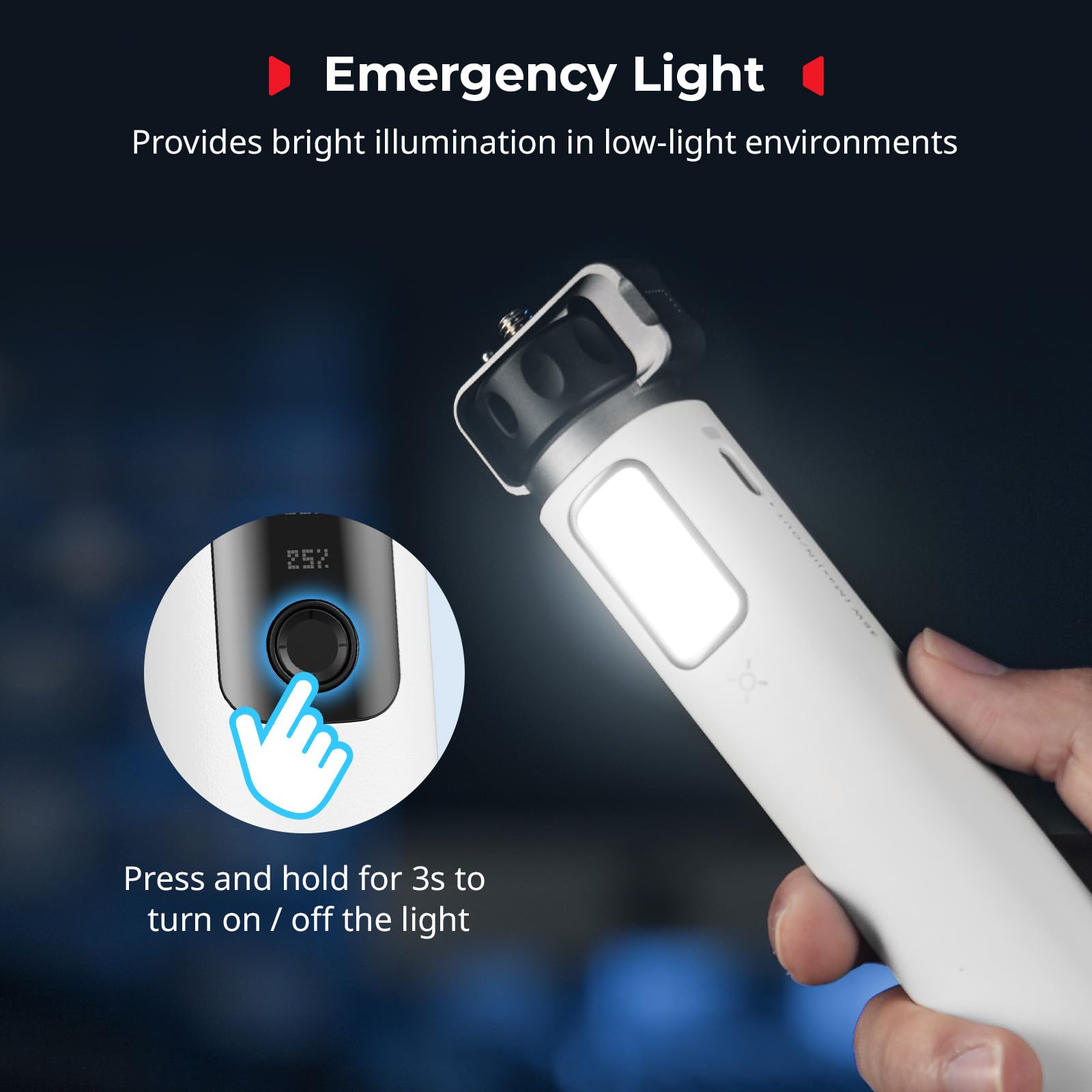 SMALLRIG HPS36 przenośny power stick, PD3.0 36 W szybkie ładowanie, 2 porty USB-C, wyświetlacz stanu baterii w czasie rzeczywistym, do kompaktowych aparatów bezlusterkowych, kamer sportowych -4552