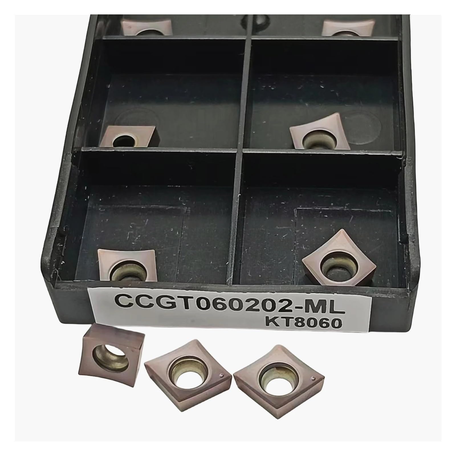 Plaquette CCGT060202 en acier inoxydable pour finition de précision