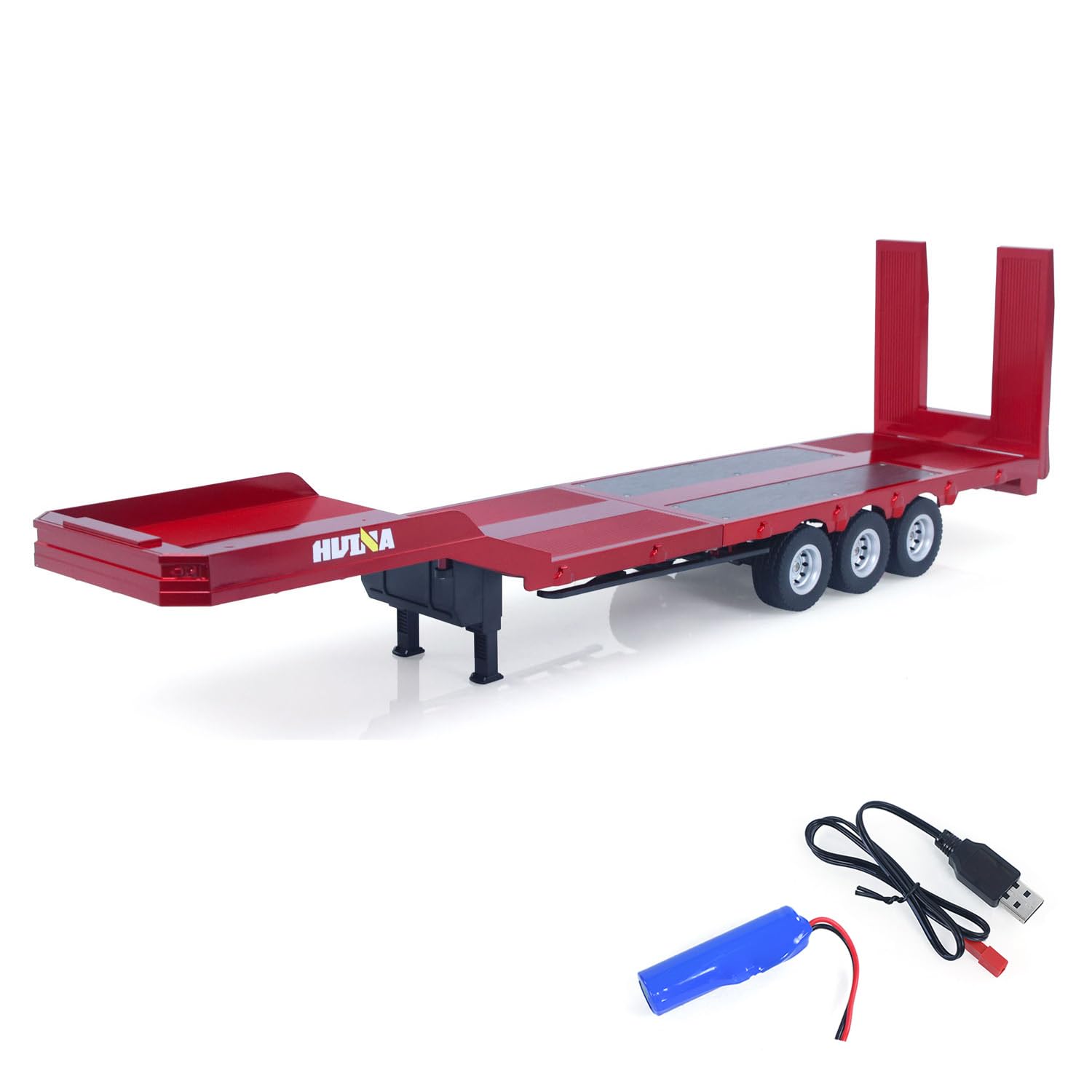 3 assi plastica semirimorchio piano 1502 per 1/18 trattore radiocomandato HUINA 1501 RC camion modello di aggiornamento parti