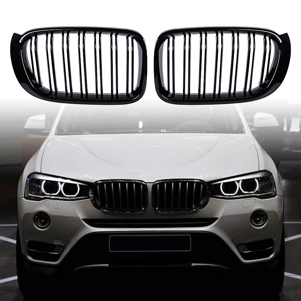 Zealhot F25 Grill Black Kidney Grill for 2014-2017 X3 F25 2015-2018 X4 F26 | Gloss Black…