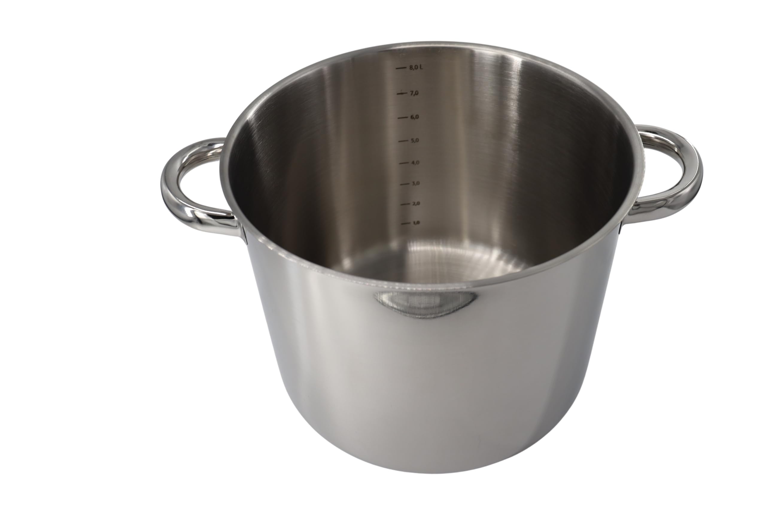 aro Pentola multiuso con coperchio in vetro, acciaio inox 18/8, Ø 24 cm, 9 L, adatta per induzione, argento