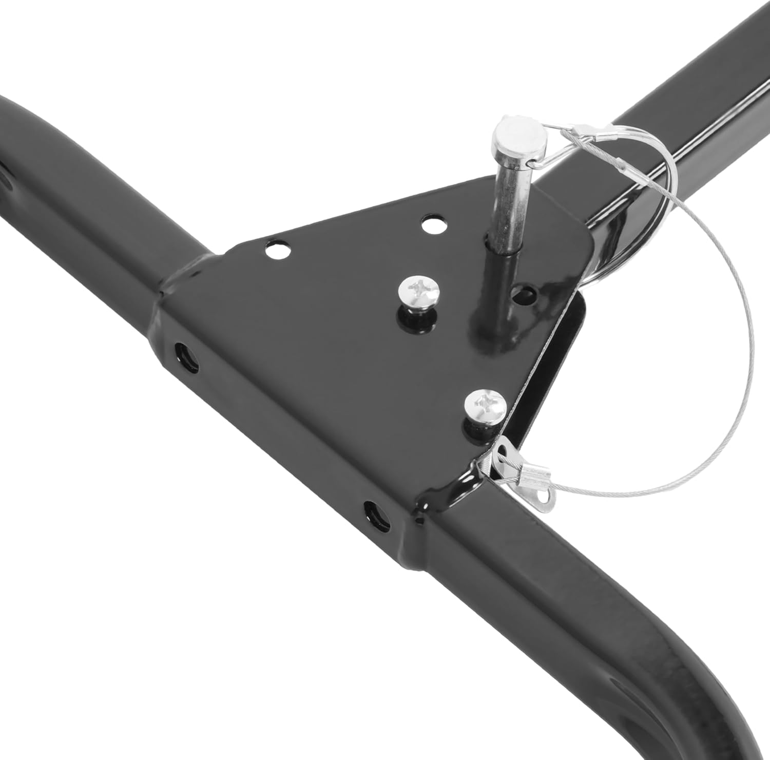 ALMULOO Adjustable Snowmobile Hitch Bar with Pins 35" to 47" Compatible with Snowmobiles/ATV Fish House Trailers