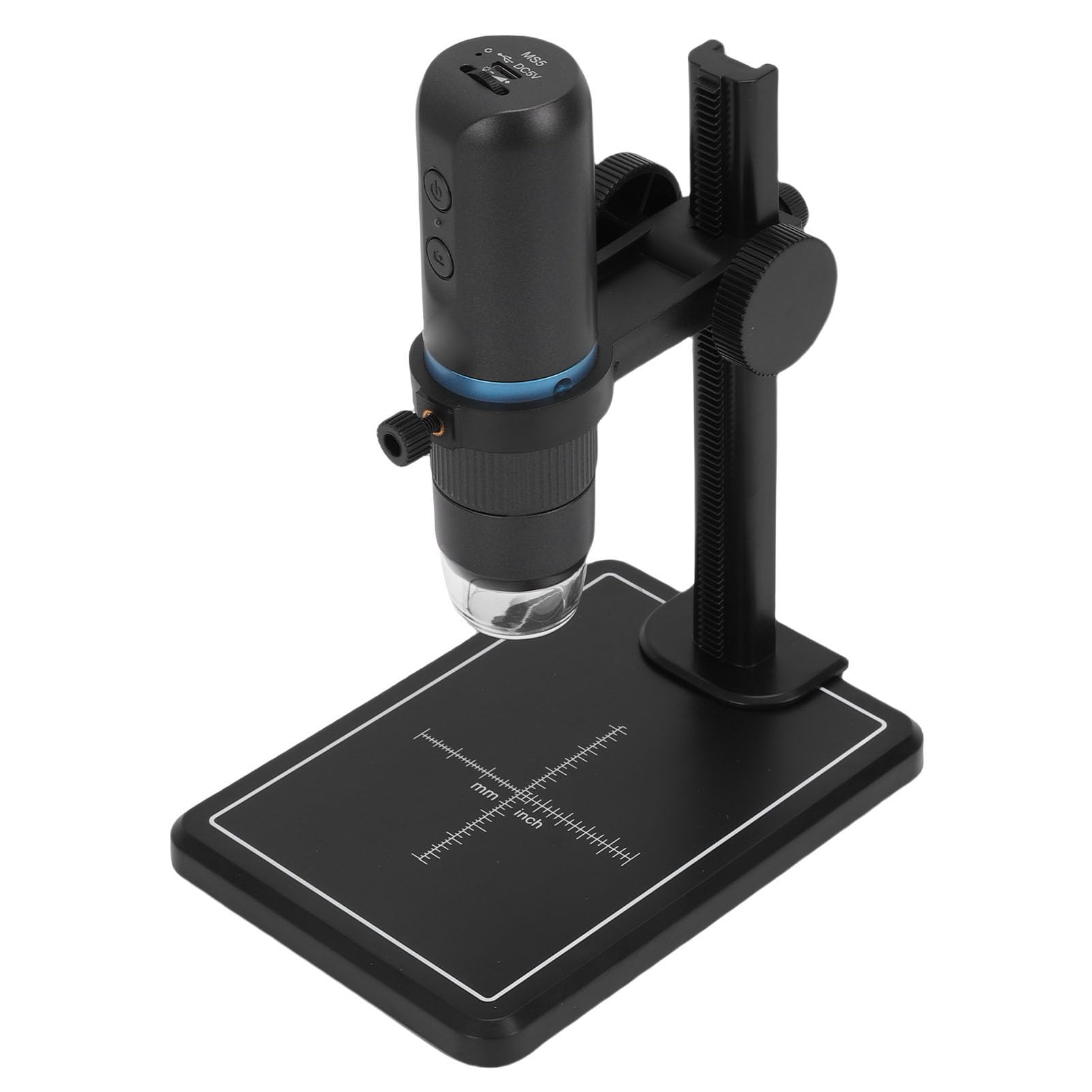 Digitales Mikroskop-Set, Kabelloses USB-Mikroskop mit 8 LED-Leuchten und ABS-Ständer, 1000-fache Vergrößerung, 1080P HD, Tragbar für Window Phone Tablet-Computer Phone