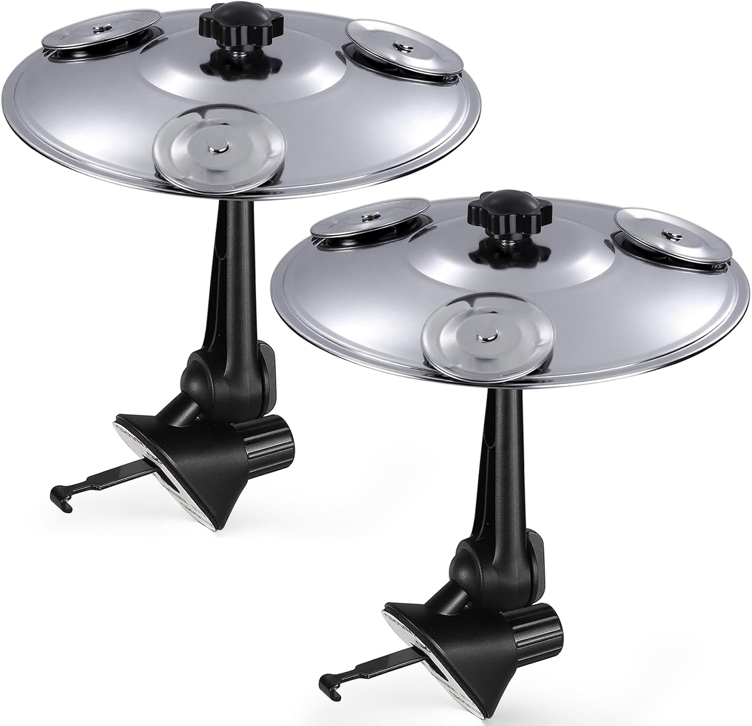 Facmogu 2PCS Car Cymbal with Mini Jingles, Adjustable Vent Clip Percussion