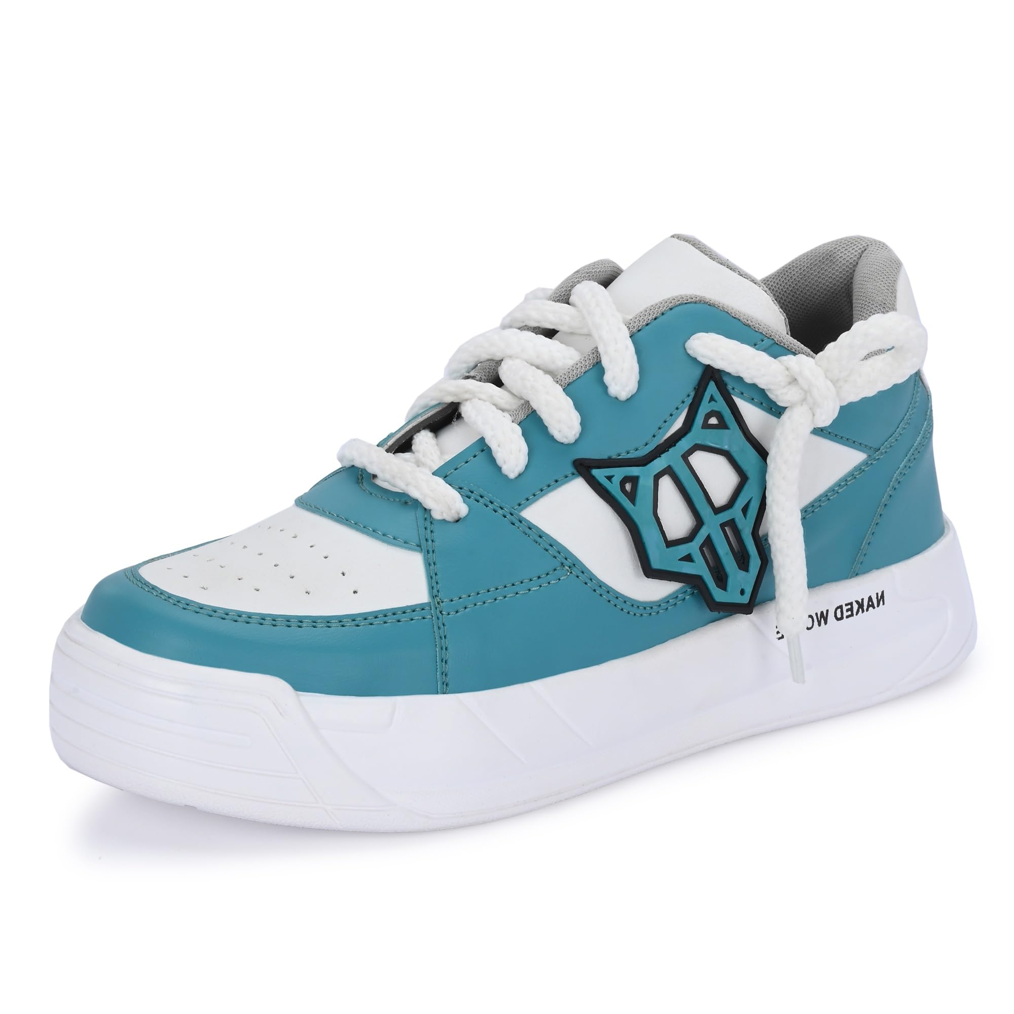 Kraasa Mens Mid Top Fashion Sneakers Lace Up Trainers Stylish