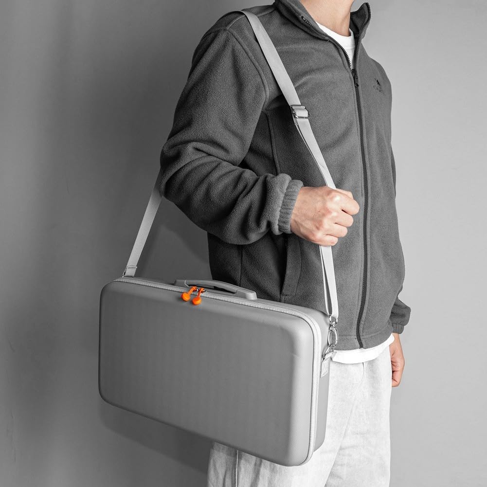 Schutzhülle für XGIMI MoGo 4 2025 Projektor mit PU-Material für strapazierfähige Tragetasche, Grau