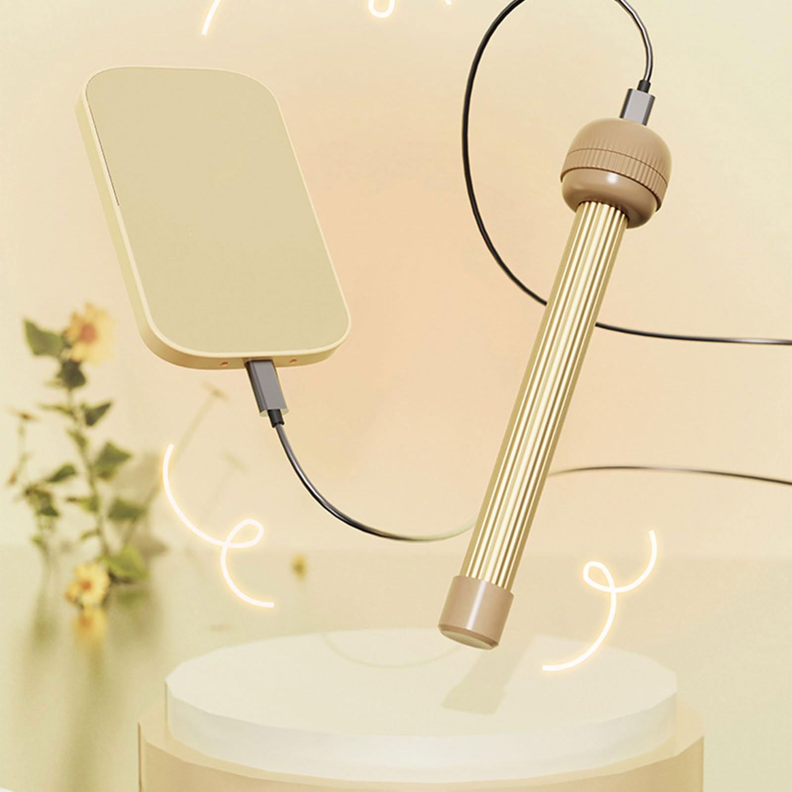 Elektrisch beheizte Sitzstange für kleine Vögel kauen USB-Heizung beheizte Vogelstange Ständer