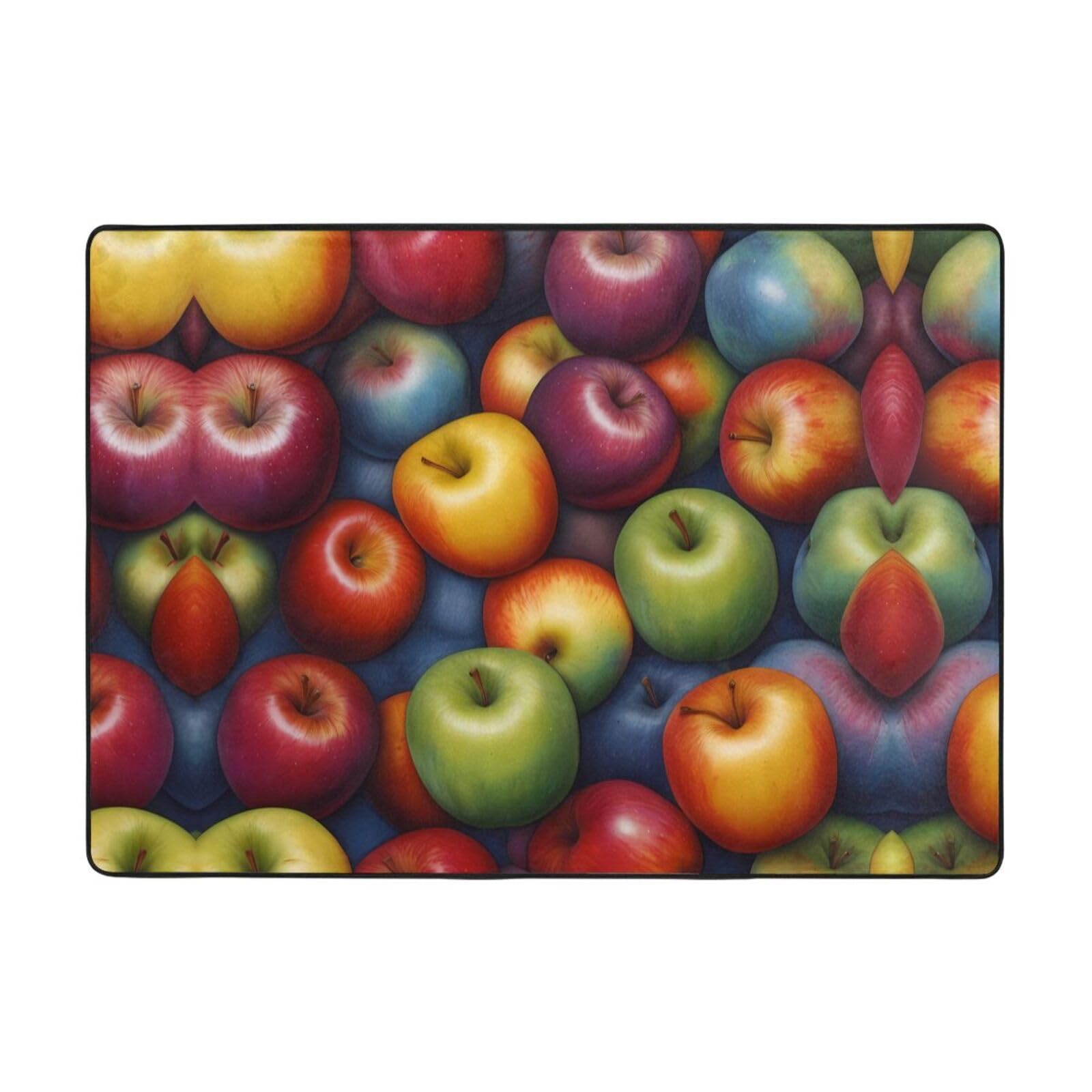 Tapis fruits colorés doux fini les sols glissants sous les bureaux et balcons