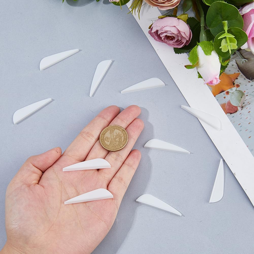 SUPERFINDINGS 120PCS 2" Vanes Plastic Arrow Fletching Vanes Archery Arrows Feather Fletching for Fletching Arrows Target Archery Accessories