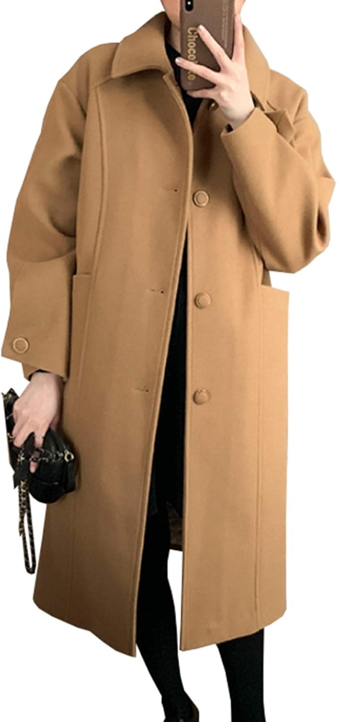 Amazon ウールコート レディース カジュアル ゆったり S L ミドル丈 長袖 前開き 襟付き ポケット付き 人気 無地 アウター 通勤 通学 ビジネス 仕事 フォーマル 秋冬春 羽織り チェスターコート トレンチコート コート ジャケット 通販 Amazon ウールコート レディース カジュアル ゆったり S L ミドル丈 長袖 前開き 襟付き ポケット付き 人気 無地 アウター 通勤 通学 ビジネス 仕事 フォーマル 秋冬春 羽織り チェスターコート トレンチコート コート ジャケット 通販