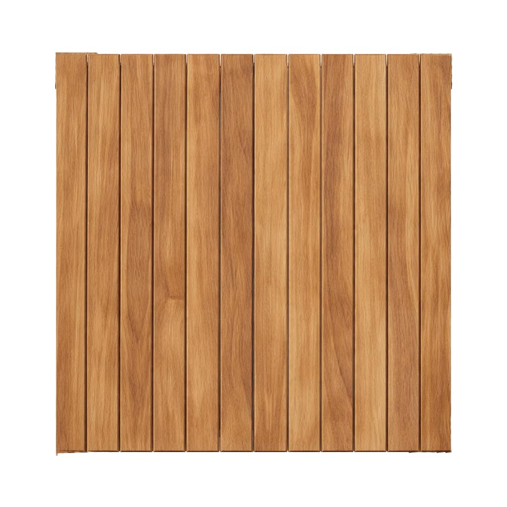 Tavolo Pieghevole Burraco 80×80 cm in Teak | Tavolo Salvaspazio da Giardino per 4 persone | Certificato FSC