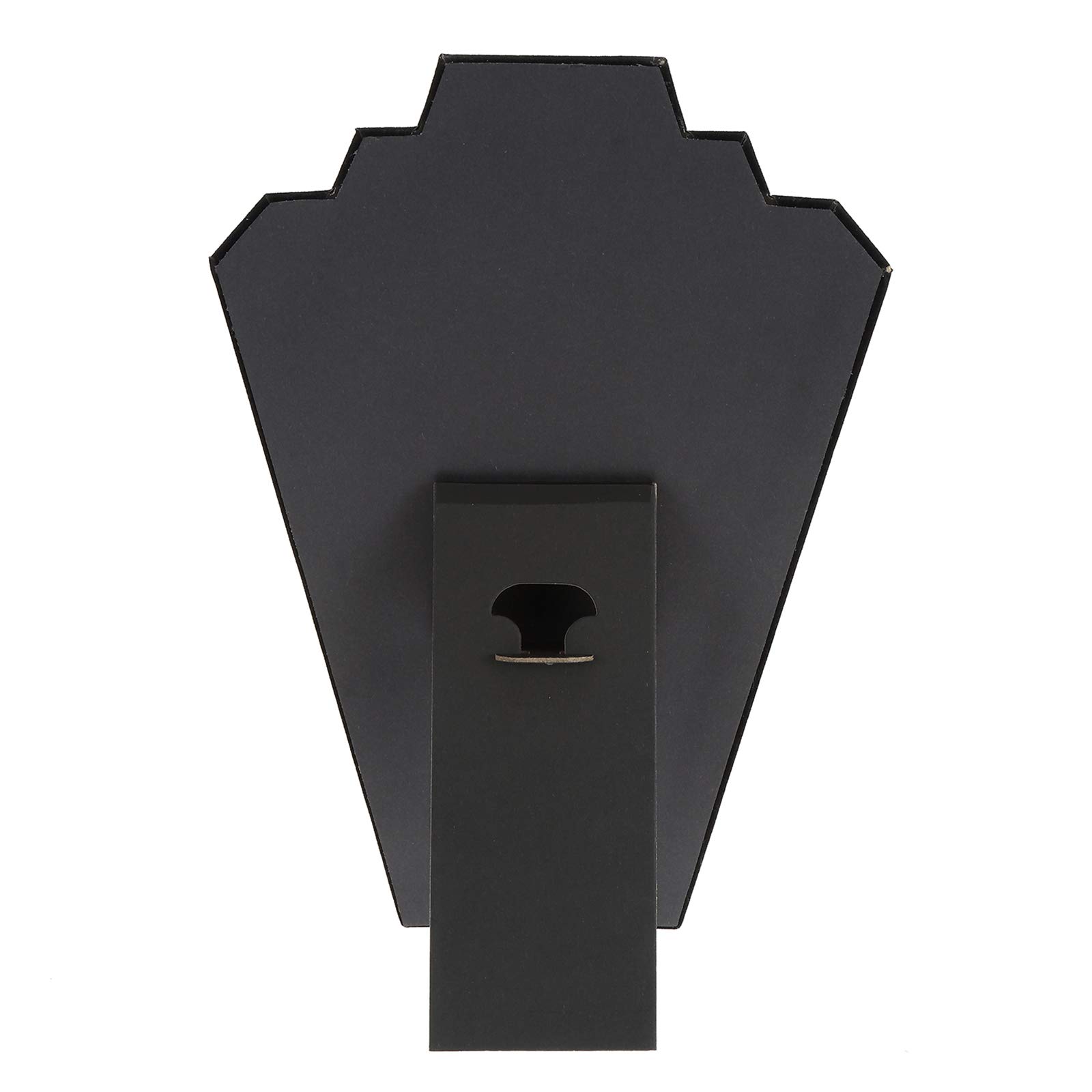 2 Piezas Collares Expositores De Terciopelo Negro - Soporte Para Joyería 21x16 Cm - Ideal Para Tiendas O Tocador
